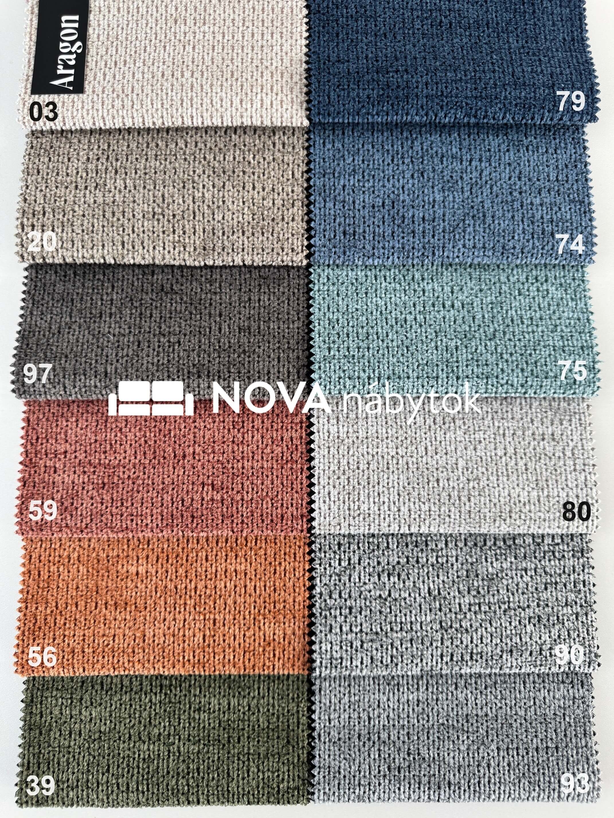 Aragon potahová látka Nábytek NOVA